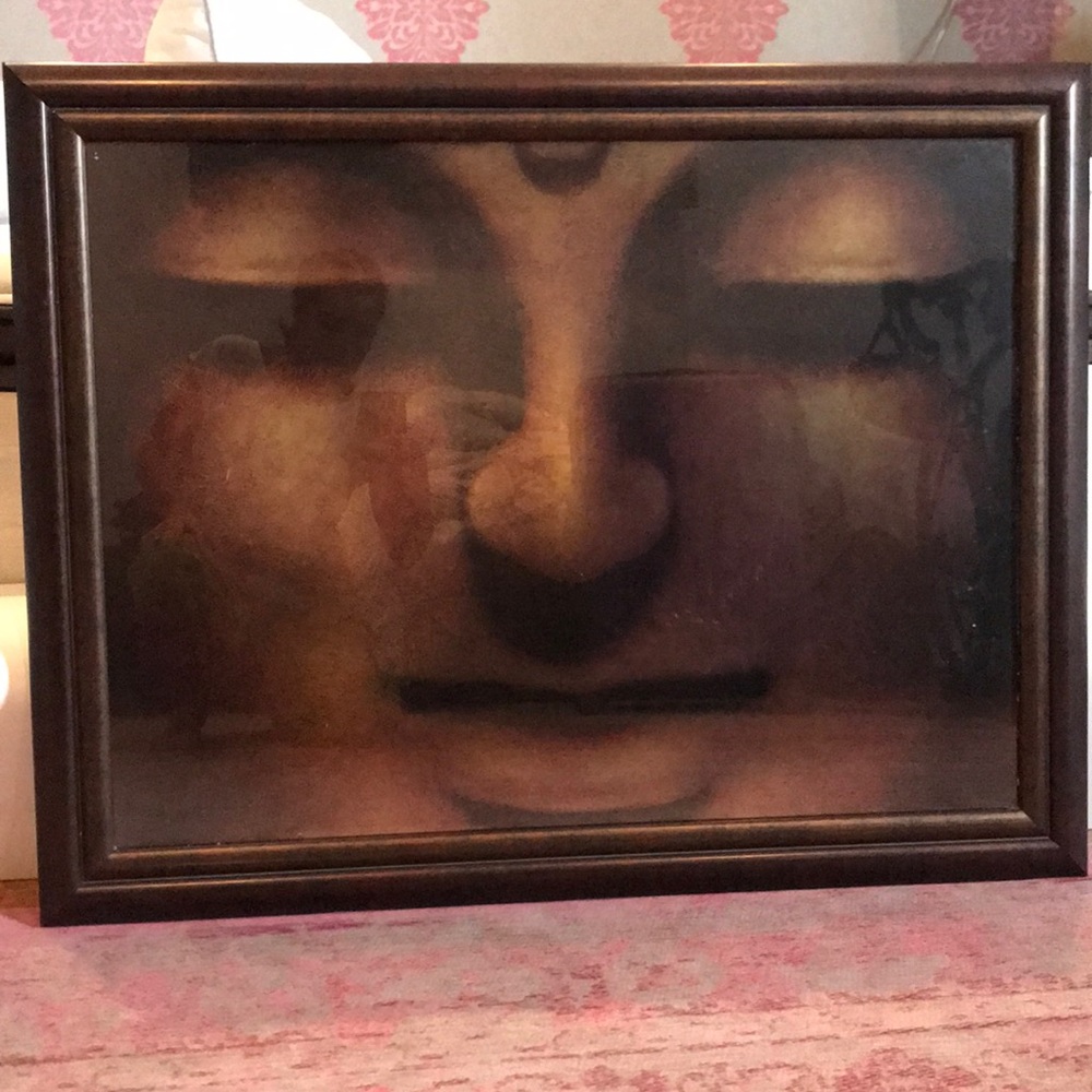 Beautiful Buddha face bronze wall art - Picture 4 of 4